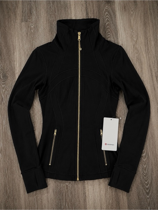 lululemon athletica Jackets & Blazers - lululemon Define Jacket Nulu Black Gold Full Zip size 2